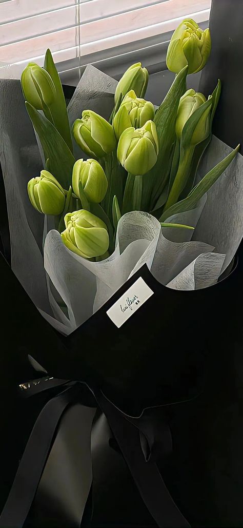 Green Flowers Aesthetic, Aesthetic Boarders Designs, Green Tulips, Phone Wallpapers Tumblr, Tulip Colors, Grass Flower, Wallpaper Iphone Neon, Simple Phone Wallpapers, Nothing But Flowers