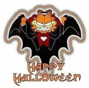 Garfield Dracula Garfield Halloween, Garfield Cartoon, Garfield Comics, Garfield And Odie, Halloween Cats, Halloween Gif, Adornos Halloween, Halloween Greetings, Easter Printables