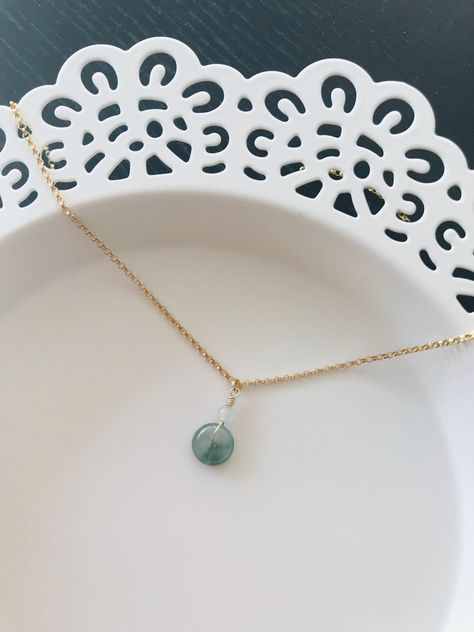 Jade Necklace Aesthetic, Africa Necklace, Jewelry Sketches, Delicate Choker, Jade Charm, Necklace Aesthetic, Burmese Jade, Minimal Necklace, Coin Pendant Necklace