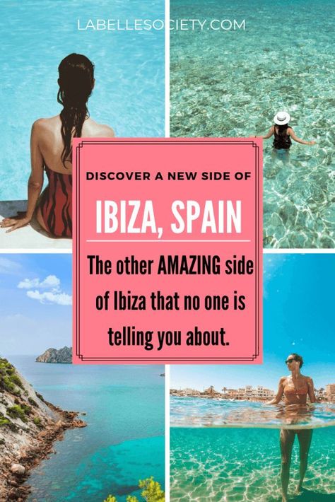 Going to Ibiza, Spain for summer holidays? Some people think Ibiza is all about the party nightlife when in fact, it as stunning pristine beaches. Find here all he bucket list things to do in Ibiza, such as the best parties, most beautiful sunsets and inspiration for the most popular activities in Ibiza. #ibizaactivities #ibizabeaches #ibizanightlife Ibiza Guide, Spain Party, Things To Do In Ibiza, Ibiza Nightlife, Ibiza Island, Backpacking Spain, Ibiza Travel, Spain Itinerary, Dream Trips