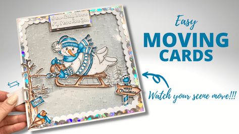 Diy Interactive Cards, Moving Card, Spinner Card, Fancy Fold Card Tutorials, Moving Cards, Slider Cards, Daisy Mae, Snowman Cards, Snow Much Fun