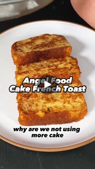 Why are we not using more cake to make more French toast? 😍 #cake #frenchtoast #recipe #delicious #recipeoftheday #dailyrecipe #viralreels #reels | Foodie's Time | Foodie's Time · Original audio Angel Food Cake, Angel Food, Camping Meals, Pancakes And Waffles, Breakfast Breads, Daily Meals, Breakfast Brunch Recipes, Recipe Of The Day, Vintage Recipes