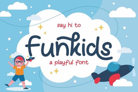 Kid Fonts Free, Quotes Doodle, Doodle Comic, Headline Font, Free Fonts For Cricut, Cute Handwriting, Luxury Font, Kid Fonts, Typography Designs