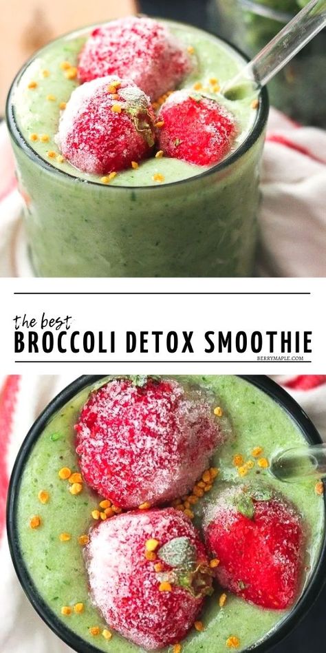 Smoothies With Broccoli, Broccoli Smoothie Recipes, Broccoli Smoothie, The Best Broccoli, Best Broccoli, Maple Recipes, Recipes Smoothies, Detox Smoothies, Drink Juice