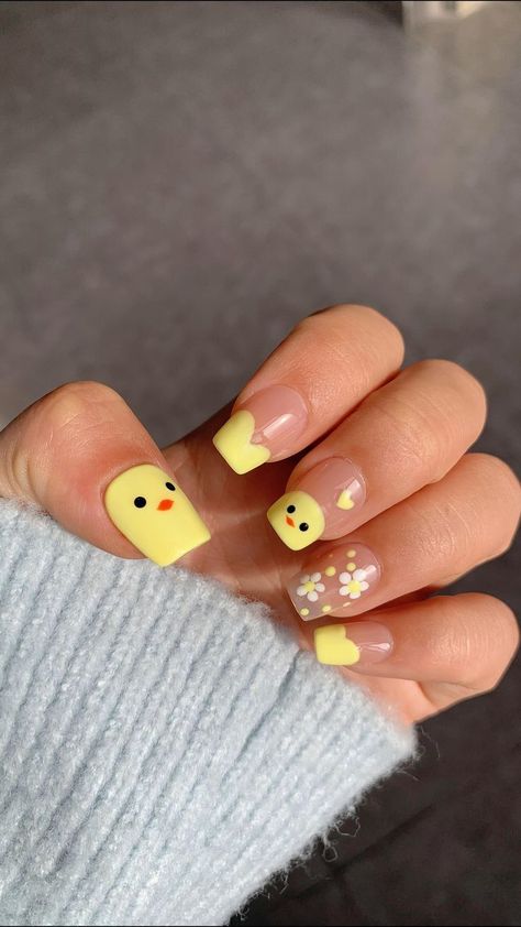 Beginner Nail Designs, Nail Art Designs For Beginners, Kids Nail Designs, Summer Nails Art, Nail Nail Designs, Nail Art For Kids, Nail 2023, Easy Nail Art Designs, Funky Nail Art