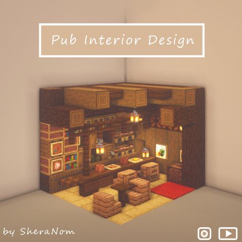 Minecraft Interior Design Ideas Cottage, Minecraft Victorian House Interior, Compact Minecraft Interior, Minecraft Villager House Interior, Minecraft Tavern Ideas Interior, Minecraft Compact Room, Midevil Minecraft Interior, Minecraft Pub Interior, Minecraft Interior Design Cottage