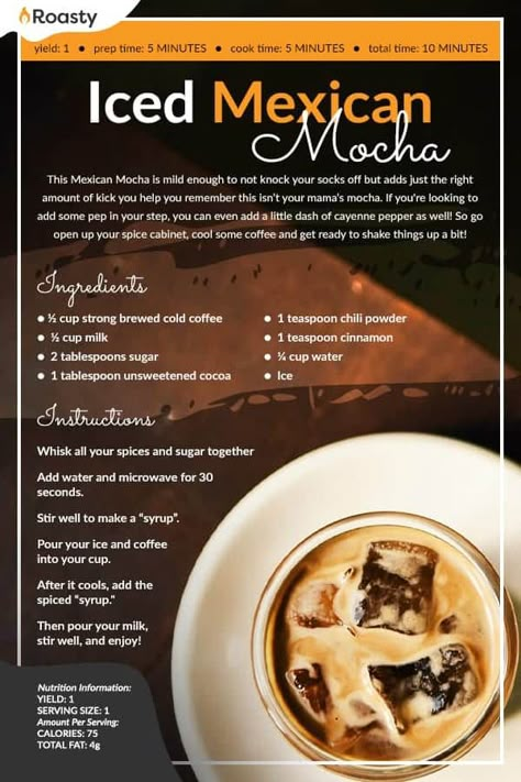 Iced Mexican Mocha Recipe: Spice Up Your Coffee Game Mexican Mocha Recipe, Mexican Mocha, Mocha Recipe, Mexican Coffee, Coffee Games, Coffee Drink Recipes, Cooking Prep, Coffee Creamer, Cold Brew Coffee