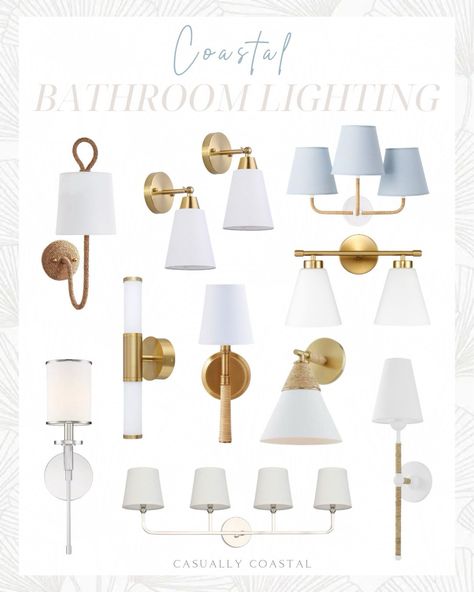 Bimini Sconce curated on LTK Coastal Bathroom Fixtures, Coastal Bathroom Sconces, Modern Coastal Bathroom Lighting, Serena And Lily Bathroom Ideas, Coastal Sconces, Bathroom Sconces Double Vanity, Sconces In Bathroom, Coastal Bathroom Lighting, Pool And Pool House Ideas