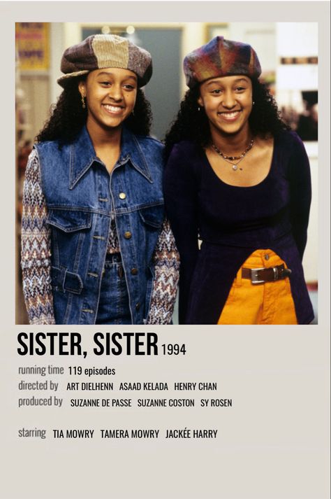 Sisters Tv Show, Black Love Movies, Tamara Mowry, Black Sitcoms, Sisters Movie, Black Movies, Tia And Tamera Mowry, Black American Culture, Movie Character Posters