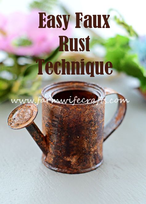 How To Make Things Look Rusty, Vintage Tin Decor Ideas, How To Rust Galvanized Metal, Beginner Welding Projects, Beginner Welding Projects Ideas, Beginner Welding, Welding Projects Ideas, How To Make Metal, Faux Rust