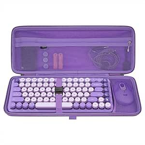 GEEKRIA 75% Keyboard Case, Hard Shell Travel Carrying Bag for Compact 84 Key Computer Mechanical Gaming Keyboard, Compatible with Logitech POP Keys Mechanical Wireless, Nuphy Air75 (Purple) Nuphy Air75, 75 Keyboard, Logitech Pop Keys, Pc Components, Input Devices, Hi-fi, Arabian Horses, Keyboard Case, Keyboard Cover