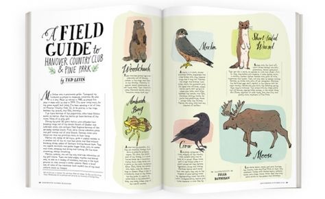 A Field Guide to Hanover Country Club & Pine Park | Dartmouth Alumni Magazine Guide Design Layout, Guide Design, Survival Books, Field Guide, My Childhood, My Father, Guide Book, Country Club, Travel Art