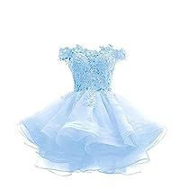 Cute Short Prom Dresses, Damas Dresses, Dama Dresses, Quinceanera Dresses Blue, Formal Dresses For Teens, White Homecoming Dresses, Short Homecoming Dress, Short Prom Dress, Sweet 16 Dresses