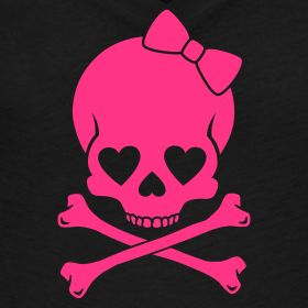 Girl skull and crossbones 3 Girly Skull Tattoos, Tattoo Girl Wallpaper, Girl Skull, Skull Decal, Skull Pictures, Trendy Tattoo, Tattoos Skull, Tattoo Girl, Pink Skull