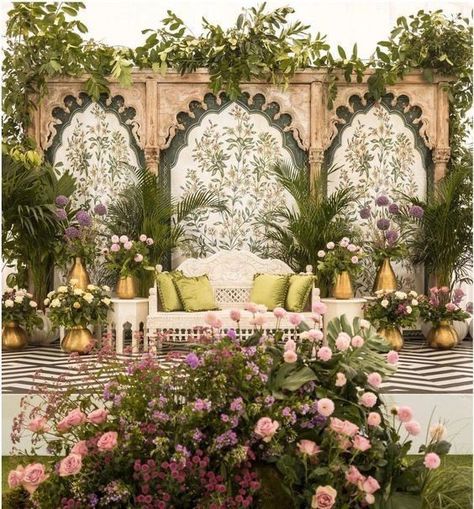 Sufi Night, Mehendi Decor Ideas, Destination Wedding Decor, Walkway Design, Wedding Decor Photos, Wedding Entrance Decor, Bees And Butterflies, Wedding Stage Design, Dream Wedding Decorations