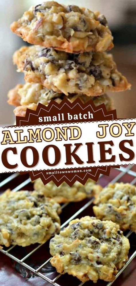 Joy Cookies, Baking List, Almond Joy Cookies, Coconut Chocolate, Dessert Aux Fruits, Easy Holiday Recipes, Christmas Cookie Exchange, Desserts Vegan, Baking Recipe