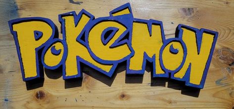 Pokemon Sign, Pokemon Logo, Using A Router, Sign Out, Year 6, Scrap Wood, Scroll Saw, Router, Pokemon