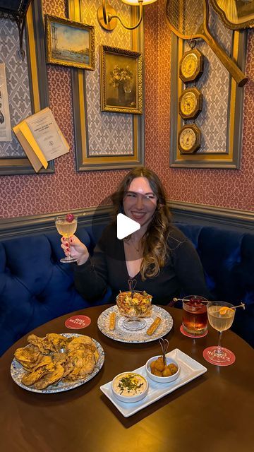 CHANTILLY 💫 on Instagram: "Must-see NEW vintage themed restaurant in NYC 🥃🕰️🗝️

I just got the chance to stop by @missnelliesnyc , a brand new NYC restaurant, and it is BEAUTIFUL 😍  Here’s why I love it and everything we had-

🗝️ This restaurant is themed after Nellie Bly, the famous journalist and traveler. So there are so many references to travel and adventure, all with a vintage twist

🕰️ The level of beauty and care in the decor is insane, and there are even different themed rooms to choose from (such as an explorer’s lounge, map room, and elixir lounge)

🥃 The food and drinks were SO good. Here’s everything we had-

Drinks-
-Fogg & Fancies (this is the smoked Manhattan, it’s presented in a hollow stack of books!)
-Truffle Gibson (topped off with a spritz from a vintage bottle Nellie Bly, Themed Restaurant, Map Room, Themed Rooms, Travel And Adventure, Nyc Restaurants, Vintage Bottle, Stack Of Books, Room Themes