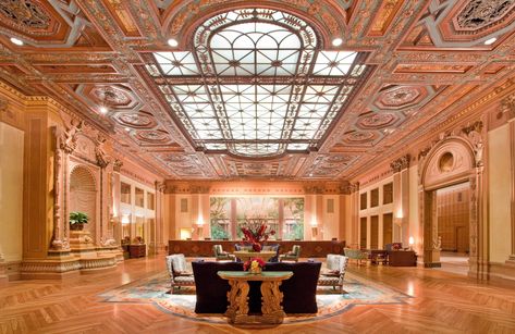 Most Beautiful Hotel Lobbies in the World Photos | Architectural Digest Top 10 Films, Biltmore Hotel, Hotel Los Angeles, Luxury Collection Hotels, Los Angeles Hotels, Vintage Industrial Style, Vintage Hotels, Castle Hotel, Beautiful Hotels