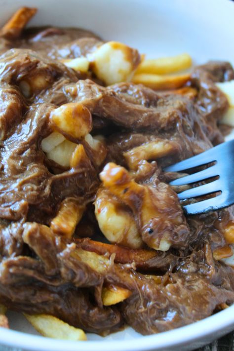 Leftover Roast Beef Poutine - My Farmhouse Table Leftover Beef Roast Ideas, What To Make With Leftover Roast Beef, Leftover Pot Roast Beef Stroganoff, Roast Beef Leftovers Ideas, Recipe For Leftover Roast Beef, Leftover Roast Recipes, What To Do With Leftover Roast Beef Easy Recipes, Leftover Beef Roast Recipes, Leftover Pot Roast Recipes