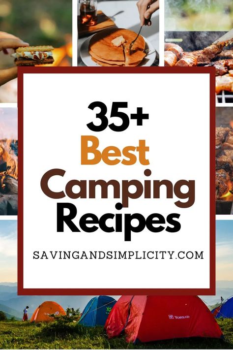 Looking for camping meal ideas? Discover 35+ camping recipes on a budget including camping snacks, breakfasts, dinners and desserts. Make ahead meals, camp fire meals, BBQ dinners, Blackstone grill recipes, picnic meal ideas, pie iron recipes, foil packets and more. Picnic Meal Ideas, Fire Meals, Blackstone Grill Recipes, Camping Meal Ideas, Easy Camping Recipes, Camping Meals For Kids, Camping Dessert Recipes, Pie Iron Recipes, Campfire Breakfast