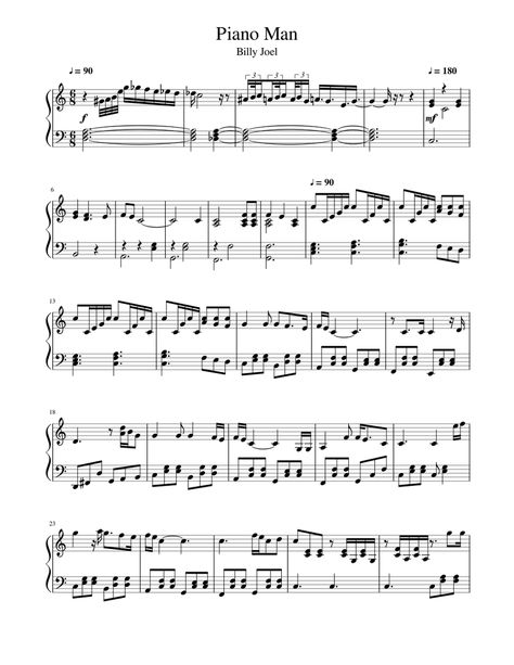 Download and print in PDF or MIDI free sheet music for Piano Man by Billy Joel arranged by Babak_G for Piano (Solo) Billy Joel Piano Man, Beginner Violin Sheet Music, Free Guitar Sheet Music, Midi Piano, Easy Violin Sheet Music, Free Sheet Music For Piano, Popular Piano Sheet Music, Free Violin Sheet Music, Sheet Music With Letters