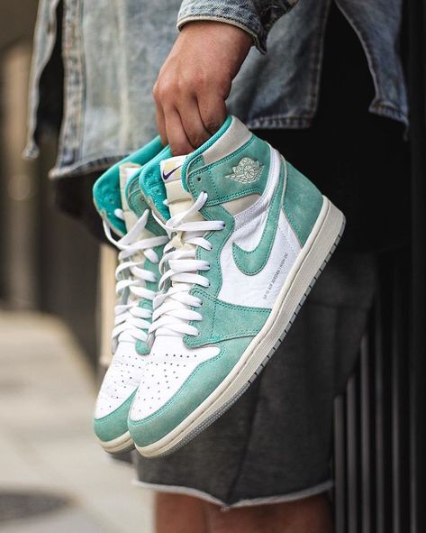 Turbo Green Jordan 1 Outfit, Air Jordan 1 Turbo Green, Jordan 1 Retro High Turbo Green, Jordan 1 Turbo Green, Sepatu Air Jordan, Green Jordans, Jordan 1 Outfit, Turbo Green, Cheap Jordan Shoes