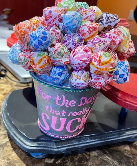 Excited to share this item from my #etsy shop: Customizable - Sucker Bouquet Sucker Bouquet, Cute Office Decor, Cute Office, Styrofoam Ball, Staff Appreciation, Get Well Gifts, Candy Bouquet, Basket Ideas, Etsy Items