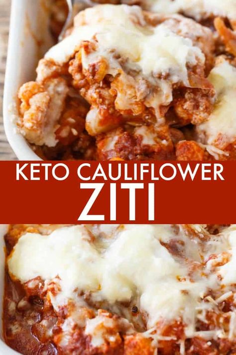 Cauliflower Ziti, Desserts Keto, Keto Casserole, Resep Diet, Keto Diet Menu, Diet Vegetarian, Keto Desserts, Diet Keto, Alfredo Sauce