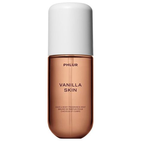 Mini Vanilla Skin Body & Hair Fragrance Mist - PHLUR | Sephora Vanilla Skin Perfume, Phlur Body Mist, Phlur Vanilla Skin, Phlur Fragrance, Sephora Perfume, Vanilla Mist, Vanilla Skin, Marvel Dr, Beauty Wishlist