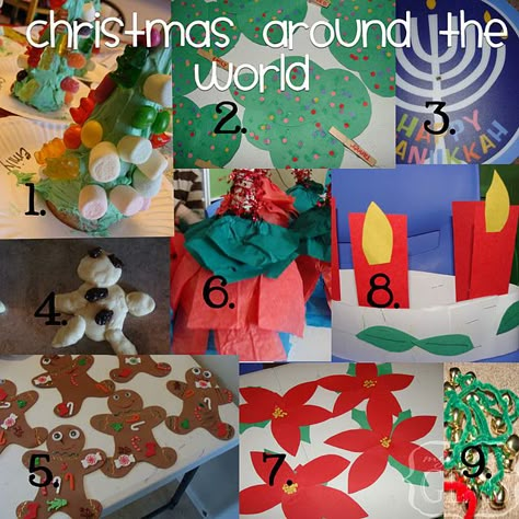 For my first grade teacher friends. I know you girls are doing this thought there may be some ideas for next year:) Christmas Crafts Around The World, Around The World Crafts, Around The World Theme, Christmas Units, Christmas Around The World, Holiday Classroom, Celebration Around The World, December Calendar, Christmas Kindergarten