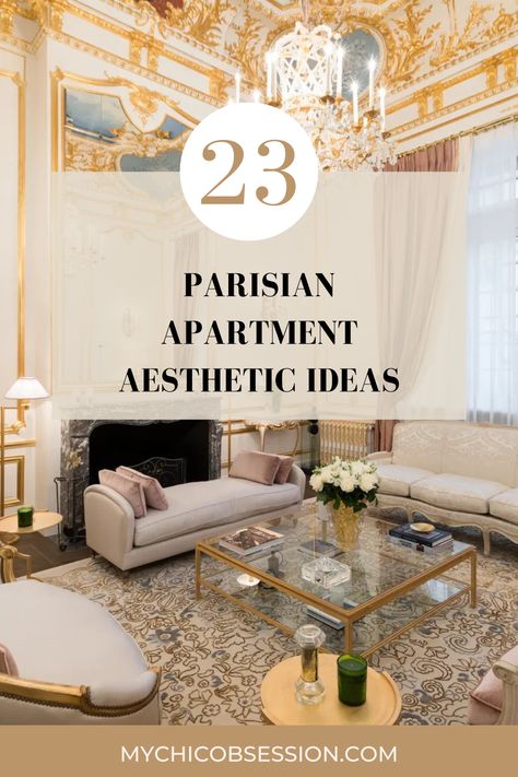 Love the Parisian Apartment Aesthetic? Here Are 23 Dreamy Paris Apartments To Gather Inspiration From - MY CHIC OBSESSION Dining Room Parisian, Parisian Apartment Living Room, Parisian Decor Living Room, Paris Apartment Aesthetic, Parisian Apartment Aesthetic, Parisian Dining Room, Parisian Style Apartment, Paris Apartment Decor, Parisian Interior Design