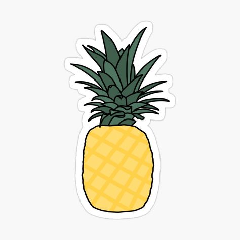 Stickers Homemade, Big Pineapple, Sticker Company, Mac Case, Pineapple Sticker, Pop Stickers, Plastic Stickers, Sticker Packs, Design Websites