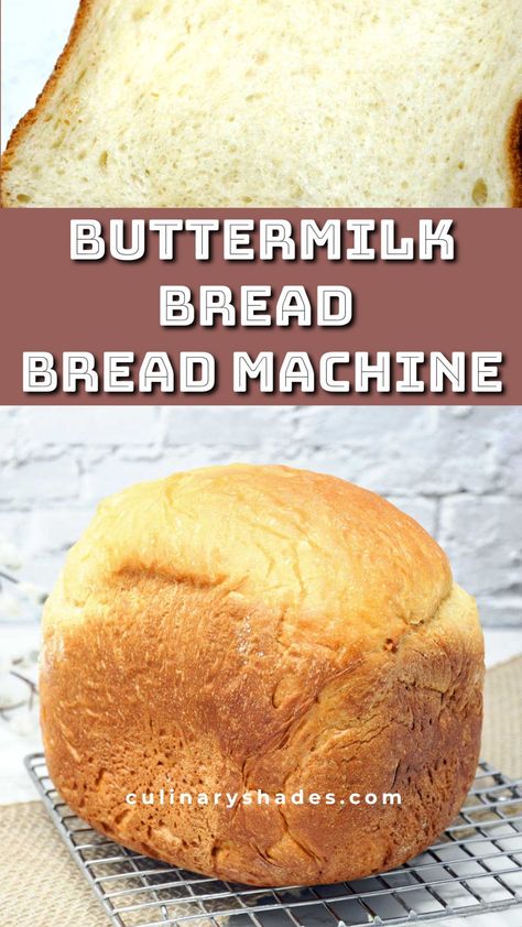 Buttermilk Bread Machine Recipe - Culinary Shades Buttermilk Rolls, Bread Machine Recipes Sweet, Make Buttermilk, Easy Bread Machine Recipes, Best Bread Machine, Bread Machine Recipe, Buttermilk Bread, Bread Soft, Bread Maker Recipes