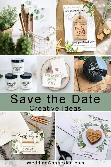 Homemade Save The Date Ideas, Useful Save The Date Ideas, Save The Date Unique Ideas, Diy Wedding Save The Dates, Diy Save The Date Ideas For Weddings, Save The Date Ideas Creative, Creative Save The Date Ideas Unique, Cricut Save The Date, Wedding Save The Date Ideas Unique