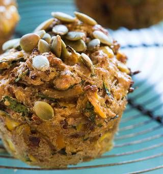 High fibre vegetable muffins - NZ Herald Healthy Savoury Muffins, Fiber Muffin, Bake Off Ideas, Vegetable Muffins, Gf Muffins, Gluten Free Vegan Bread, High Fiber Vegetables, Savoury Muffins, Balsamic Onions