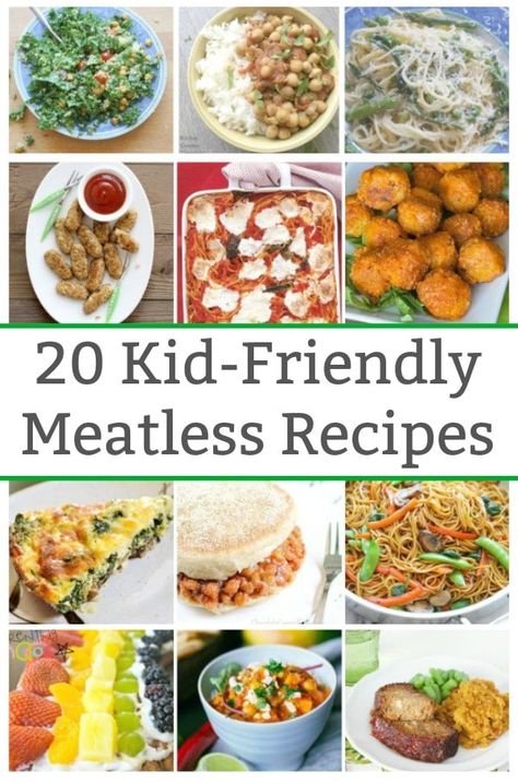 Kid Friendly Meatless Meals, Vegetarian Dishes For Kids, Meatless Meals With Protein, Vegetarian Kids Recipes, Vegetarian Kids Dinner, Vegetarian Recipes Kids, Vegetarian Family Recipes, Vegetarian Kid Friendly Meals, Vegetarian Recipes For Picky Eaters