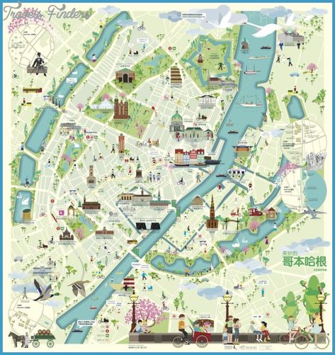 nice Copenhagen Map Tourist Attractions Copenhagen Map, Travel Library, Copenhagen City, Explore World, Copenhagen Travel, Denmark Travel, Tourist Map, Italy Map, Voyage Europe