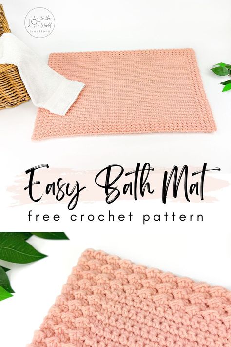 Crochet Bath Mat, Crochet Scrubbies, Crochet Rugs, Crochet Mat, Crochet Rug Patterns, Easy Crochet Baby, Crochet Kitchen, Quick Crochet, Fun Crochet Projects