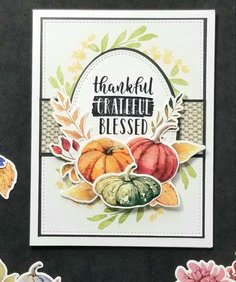 Fall Cards Handmade, Thankful And Blessed, Fall Birthday, Autumn Wreaths, Thanksgiving Cards, Card Kits, Cards For Friends, Fall Cards, Holiday Specials