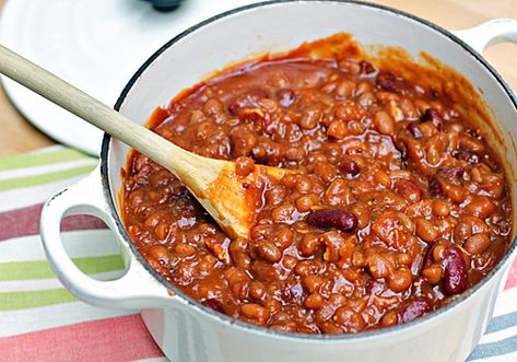 Stove Top Baked Beans, Stove Top Baked Beans Recipe, Summer Bbq Side Dishes, Baked Beans With Bacon, Bbq Baked Beans, Bbq Beans, Baked Beans Recipe, Pork N Beans, Baked Bean Recipes