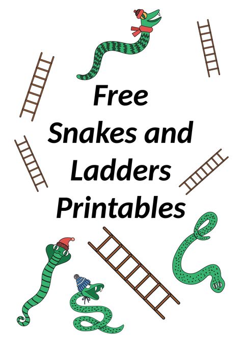 snakes and ladders printables Snake Games For Kids, Snakes And Ladders Template, Snakes And Ladders Printable, Fun Conversation Topics, Teaching Esl Students, Pictionary Words, Bord Games, Ladders Game, Snake Game