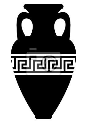 motif abstrait grec de méandre Ancient Greece Art, Ancient Vase, Amphora Vase, Paint Diy Crafts, Greek Pattern, Greece Art, African Women Art, Ancient Greek Art, Rome Antique