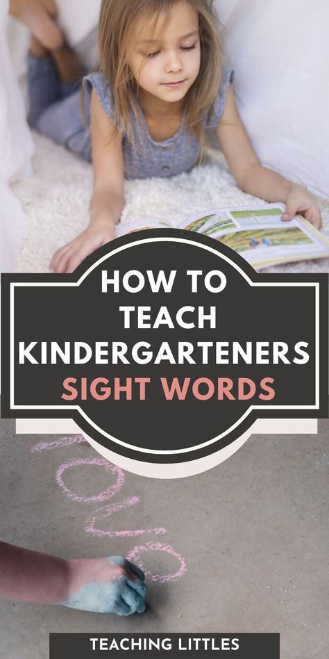 Beginning readers should develop sight words to support early reading. Here are tips on how to teach sight words to kindergarteners & pre-k Ways To Teach Sight Words Kindergarten, Best Way To Teach Sight Words, How To Teach Sight Words Kindergarten, Fun Way To Learn Sight Words, How To Help Your Kindergartener Read, How To Help My Kindergartener Read, Kinder Sight Words, Reading Programs For Kids, Teach Sight Words