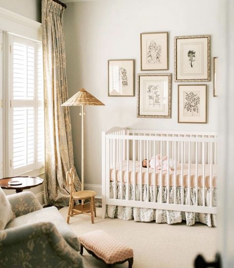 French Country Nursery, Vintage Girl Nursery, Cottage Nursery, Traditional Nursery, Dreamy Nursery, Classic Nursery, Navy Girl, Nursery Room Design, Baby Room Inspiration