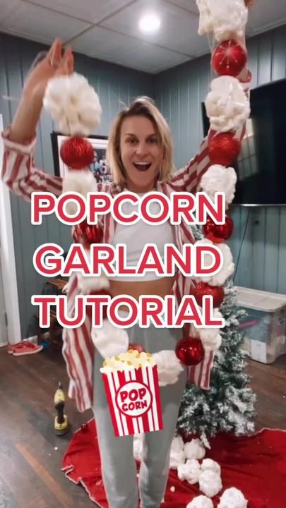 Fun Christmas Tree Garland, Diy Foam Popcorn Garland, Making Popcorn Garland, Great Stuff Foam Popcorn Garland, Fake Popcorn Garland Diy, Giant Popcorn And Cranberry Garland, Diy Lifesize Christmas Decorations, Oversized Christmas Candy Decorations, Faux Popcorn And Cranberry Garland Diy