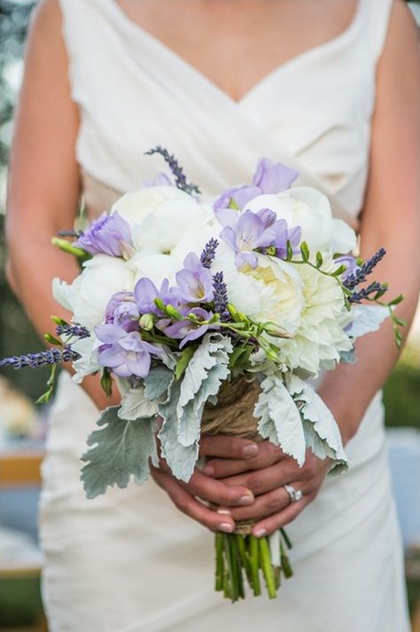 Purple White Green Flower Arrangements, Crocus Bouquet, Purple And White Bouquet, Lavender Bouquets, Blue Freesia, Spring Wedding Bouquets, Cheap Wedding Flowers, Purple Wedding Bouquets, Spring Wedding Bouquet