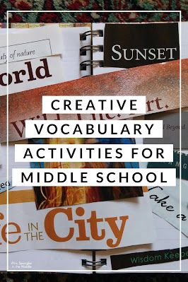 Teaching Writing Middle School, Middle School Vocabulary, Middle School Literacy, Writing Editing, Vocabulary Instruction, Teaching Vocabulary, Middle School Writing, Vocabulary Lessons, Middle School Language Arts