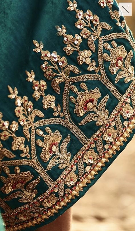 Indian Handwork Embroidery, Marodi Embroidery, Gold Work Embroidery, Embroidery Fashion Detail, New Embroidery Designs, Zardozi Embroidery, Hand Beaded Embroidery, Hand Work Embroidery, Embroidery Works