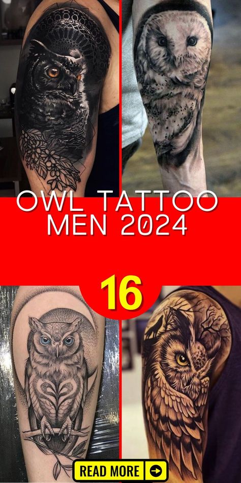 Immerse yourself in the beauty of owl tattoo designs for men in 2024, where realism meets artistic expression on the forearm. Picture a detailed owl perched on the arm, creating a small yet impactful design. This tattoo is perfect for men seeking a meaningful and aesthetically pleasing piece on their forearm canvas. Realistic Owl Tattoo Men, Owl Forearm Tattoo Men, Native Owl Tattoo, Dark Owl Tattoo, Animal Tattoos For Men Forearm, Owl Sleeve Tattoo, Realistic Owl Tattoo Design, Great Horned Owl Tattoo, Tattoo Owl